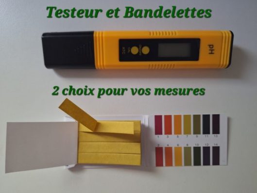 2 choix pour tester le pH